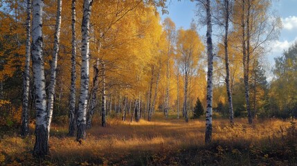 Fototapeta premium Majestic forest illuminated by fireflies during a mystical twilight hour in a serene natural setting