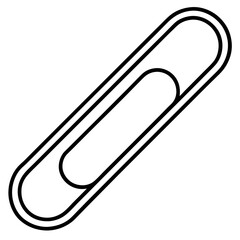 Obraz premium Minimalist Paperclip Vector Art