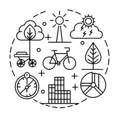 Green Investment Visuals: Sustainable Development Icon