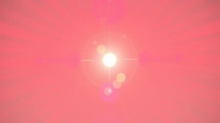 Esoteric bright light emanating from the center in a soft pink background 