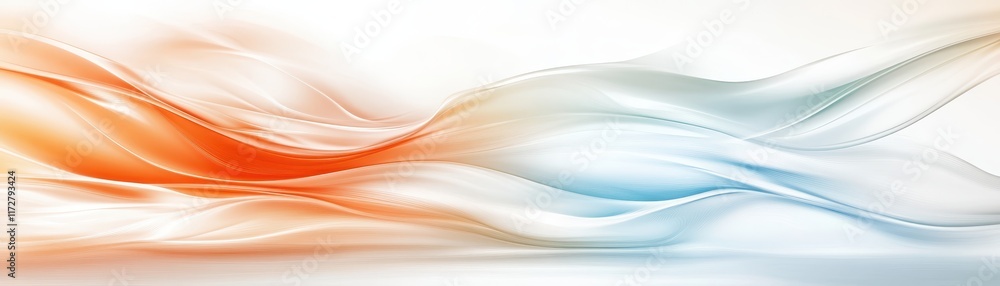 Aufkleber dynamic abstract background, flowing lines and waves in a vibrant modern design