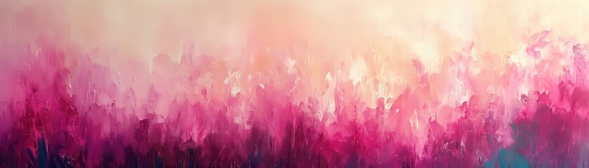 Ethereal Radiant Trails in Vibrant Magenta and Soft Mint Abstract Digital Art