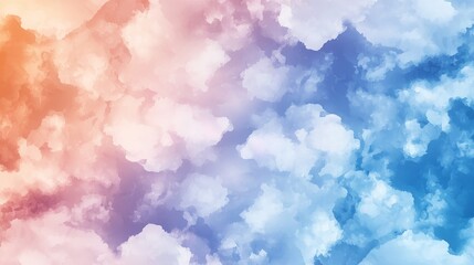 Bright Summer Sky with Radiant Sunlight and Vibrant Colorful Clouds