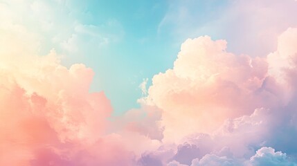Bright Summer Sky with Radiant Sunlight and Vibrant Colorful Clouds