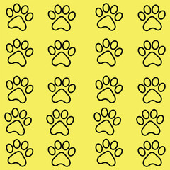 Simple Dog Paw Print Outline A Stylish Icon for Pet Lovers Everywhere