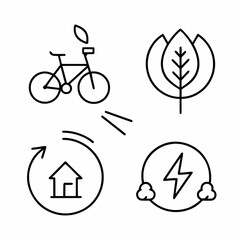 Eco-friendly  and  renewable energy  symbols promoting green investment.