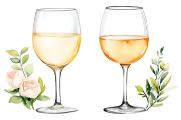 Valentine's day celebration romantic toast watercolor style love theme elegant setting