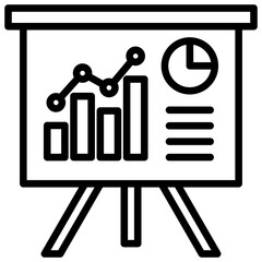 presentation icon line
