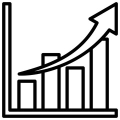 line chart icon line