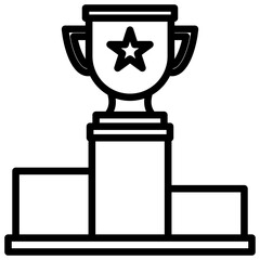 podium icon line