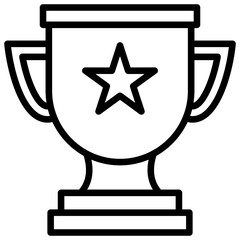 trophy icon line
