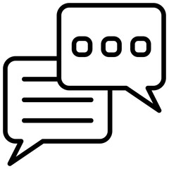 chat icon line