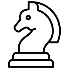 chess piece icon line