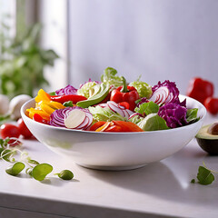 Fresh salad organic vegetables