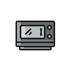 Microwave oven icon vector design templates simple and modern