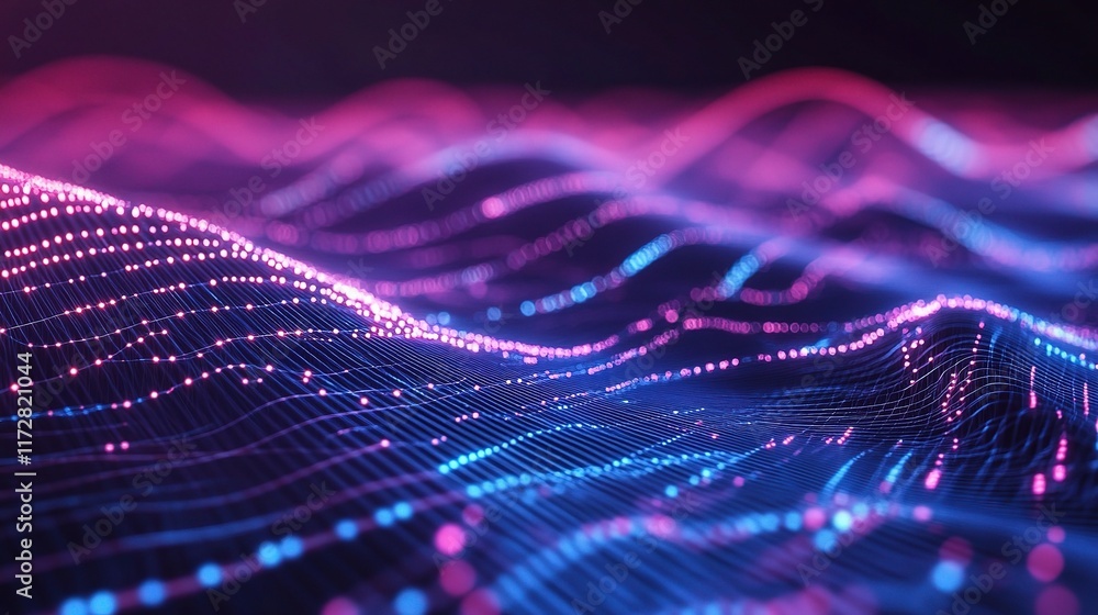 Poster abstract futuristic technology background with circuit patterns
