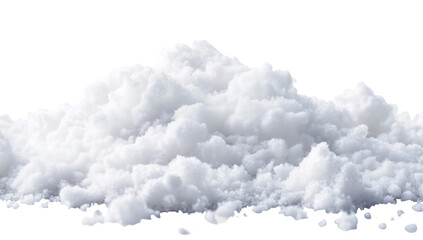 pile of snow isolated on white