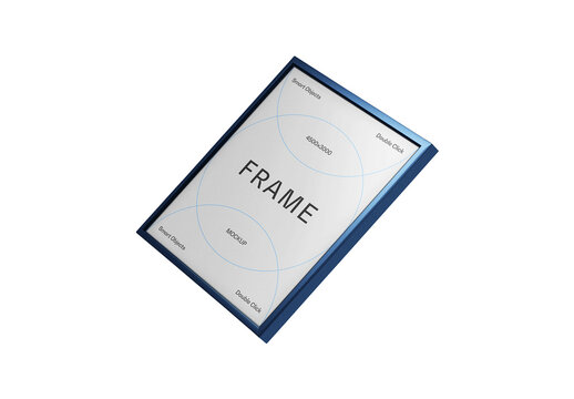 Floating Frame Mockup With Generative AI