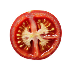Tomato slices without background