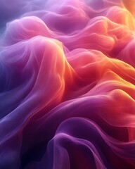 Obraz premium Abstract colorful smoke wave background.
