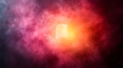 Abstract red, pink, and orange smoke swirl with light.