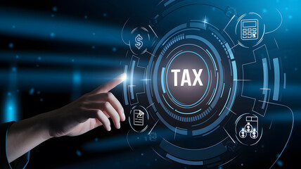 Obraz premium Simplify Taxes with Virtual Screen for Online Returns