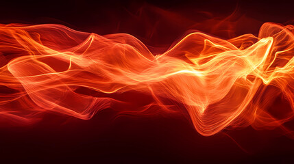 Obraz premium Dancing Flames: Long Exposure of a Crackling Fireplace