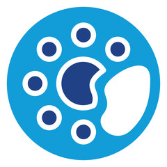 Color Palette Flat Icon