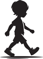 silhouette of a child