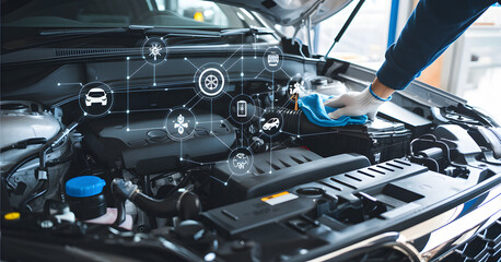 Vehicle Departure Preparations: Professional Mechanic Adhering to Engine Maintenance Checklist