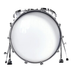 rock and roll kick drum isolated on white background
