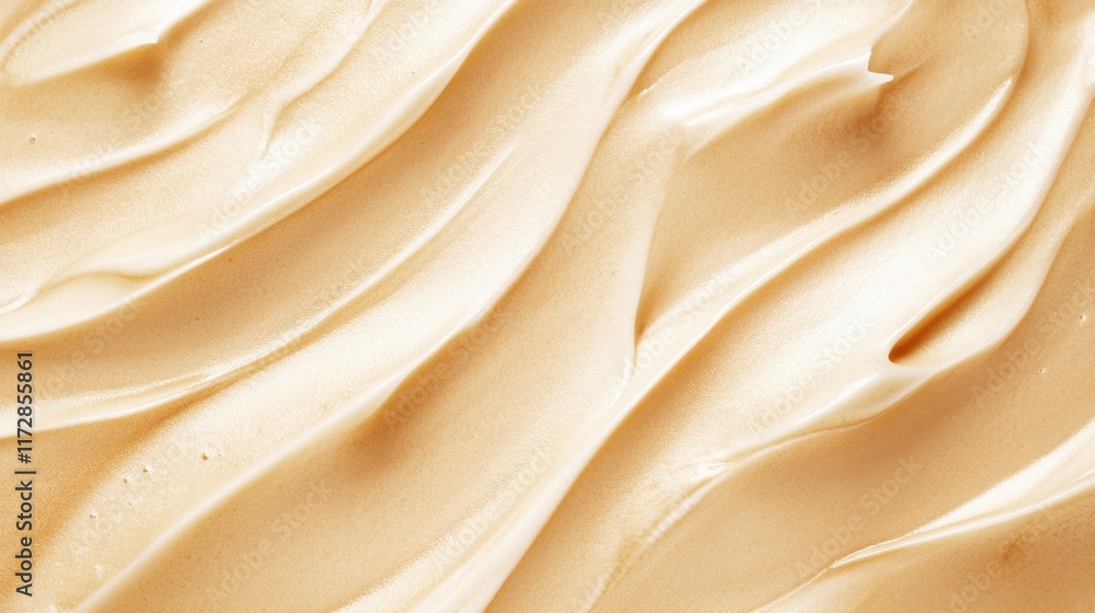 Poster smooth creamy texture with flowing patterns and natural light