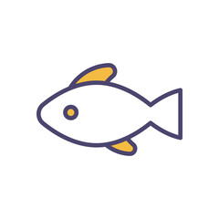 Fish icons set vector stock illustration