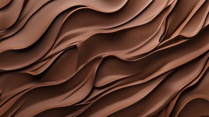 Fototapeta premium Textured Brown Waves on Smooth Surface for Background Design