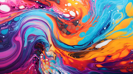 Digital iridescent acrylic painting abstract poster web background