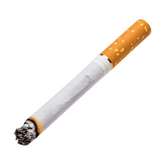 cigarette isolated on transparent white background, clipping path