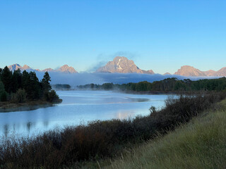 Oxbow bend turnout, Grand Teton National Park, Wyoming, USA
