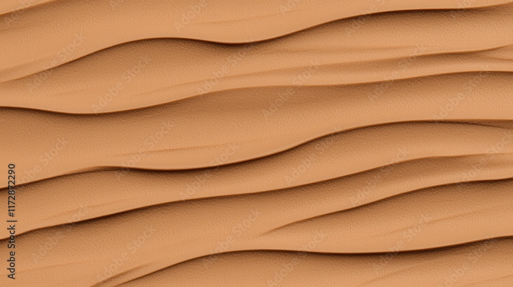 Poster smooth sand dunes with gentle curves and textured patterns