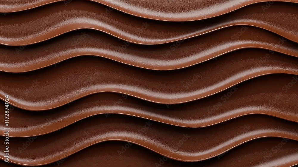 Poster smooth chocolate waves texture for background and design projects