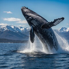 Fototapeta premium dolphin jumping out of water