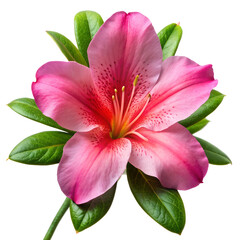 Pink Azalea Flower Bouquet, Isolated
