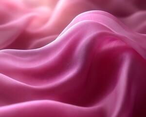 Fototapeta premium Soft pink fabric with flowing folds and subtle lighting.