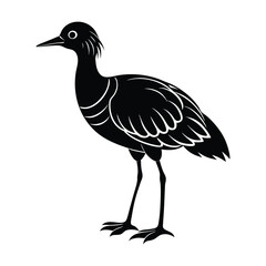 bird icon silhouette vector illustration