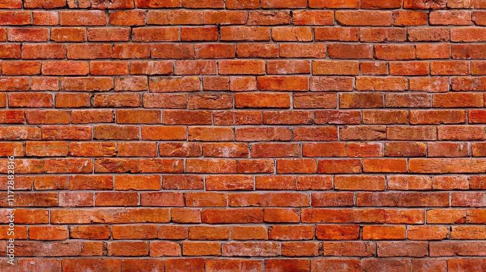 Poster textured red brick wall background for design and architecture use