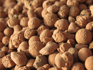 Zbliżenie na kulki ceramzytu