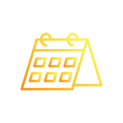 Calendar icons set vector stock illustration