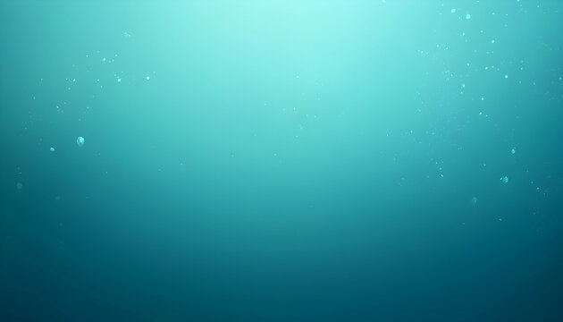 Serene underwater scene featuring a gradient of teal hues and subtly rising air bubbles, conveying a sense of calm and tranquility.  Perfect for backgrounds or meditation themes.