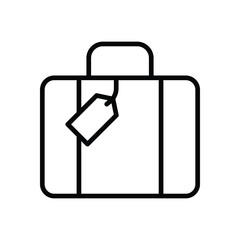 Suitcase icons set vector stock illustration