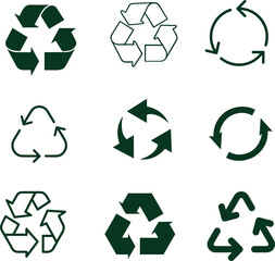 Obraz premium image pack icon logo symbol recycling