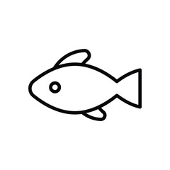 Fish icons set vector stock illustration